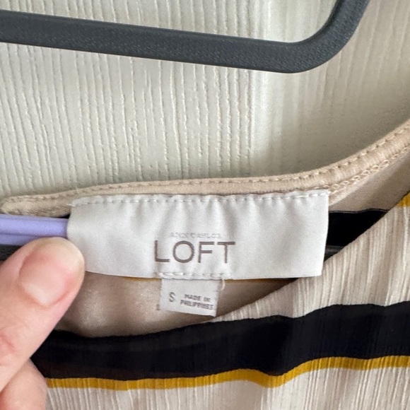 Loft Fashion Black and Gold Striped Tank Top - Picture 2 of 4